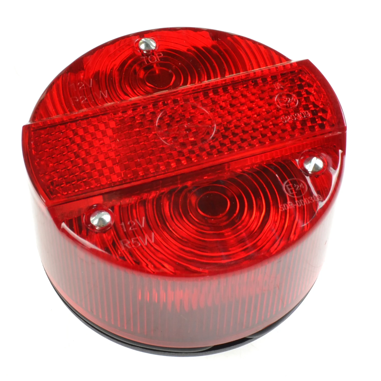 Lampa tył Simson 120 mm okrągła czerwona homologacja MZA ORG bsl 8520.26 — ujęcie 1