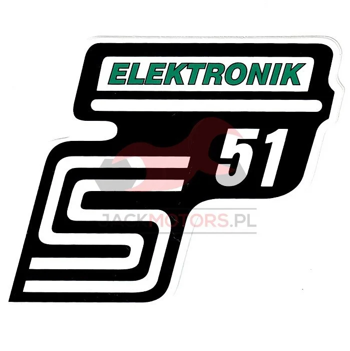 Naklejka Simson pokrywy elektronik zielona — ujęcie 1