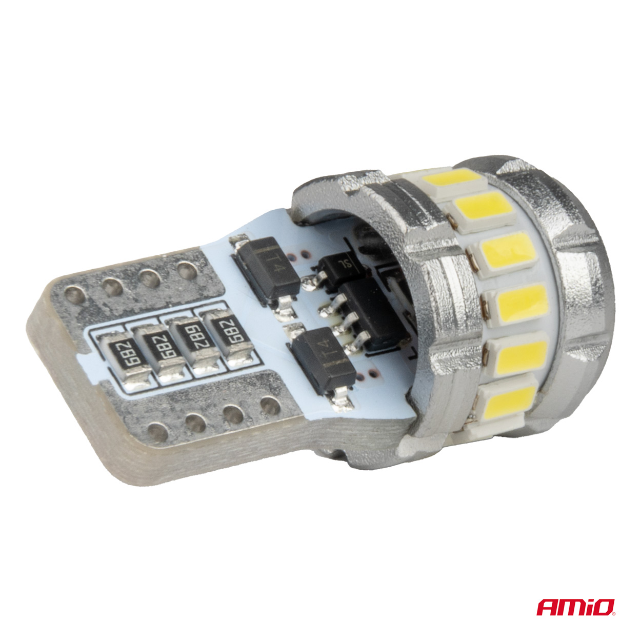 Żarówki LED CANBUS T10 W5W 16SMD 2SMD 3014 3030 White 12 V 24 V — ujęcie 4