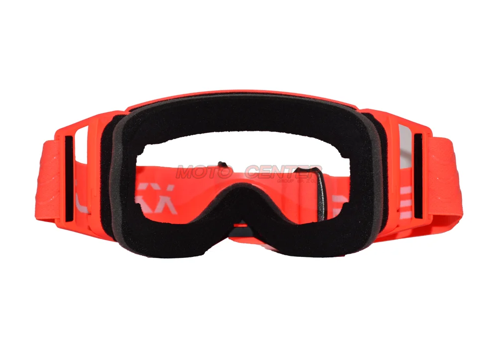 Gogle crossowe BLEXX YH-290 czerwony mat/szybka przezroczysta+przyciemniana — ujęcie 3