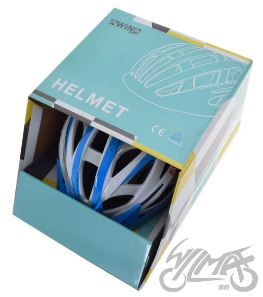 Kask rowerowy Awina by MOON MTB M niebiesko/biały — HY032 — ujęcie 3