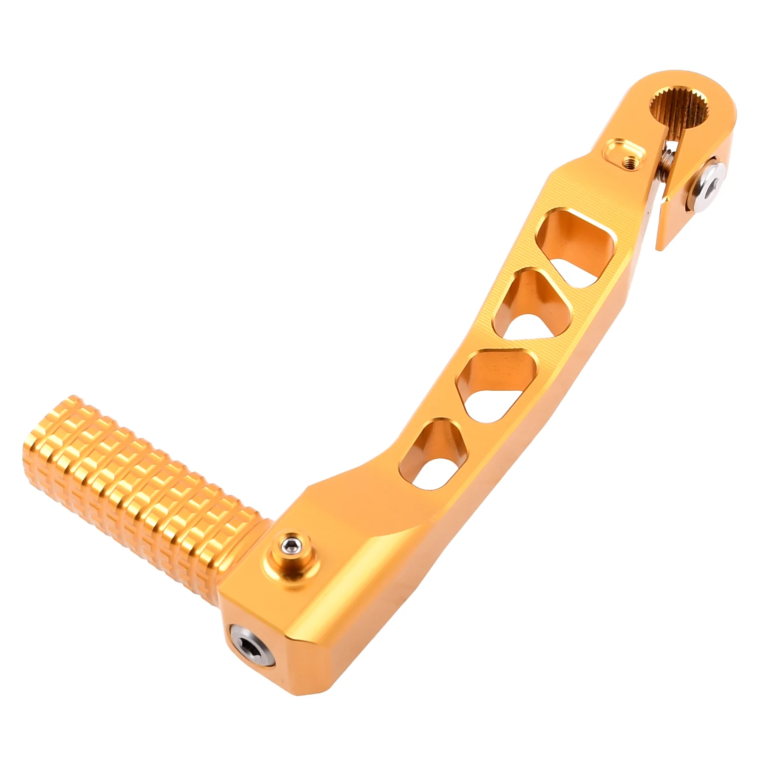Dźwignia startera Simson S51 złota aluminium CNC Zap Technix — ujęcie 2