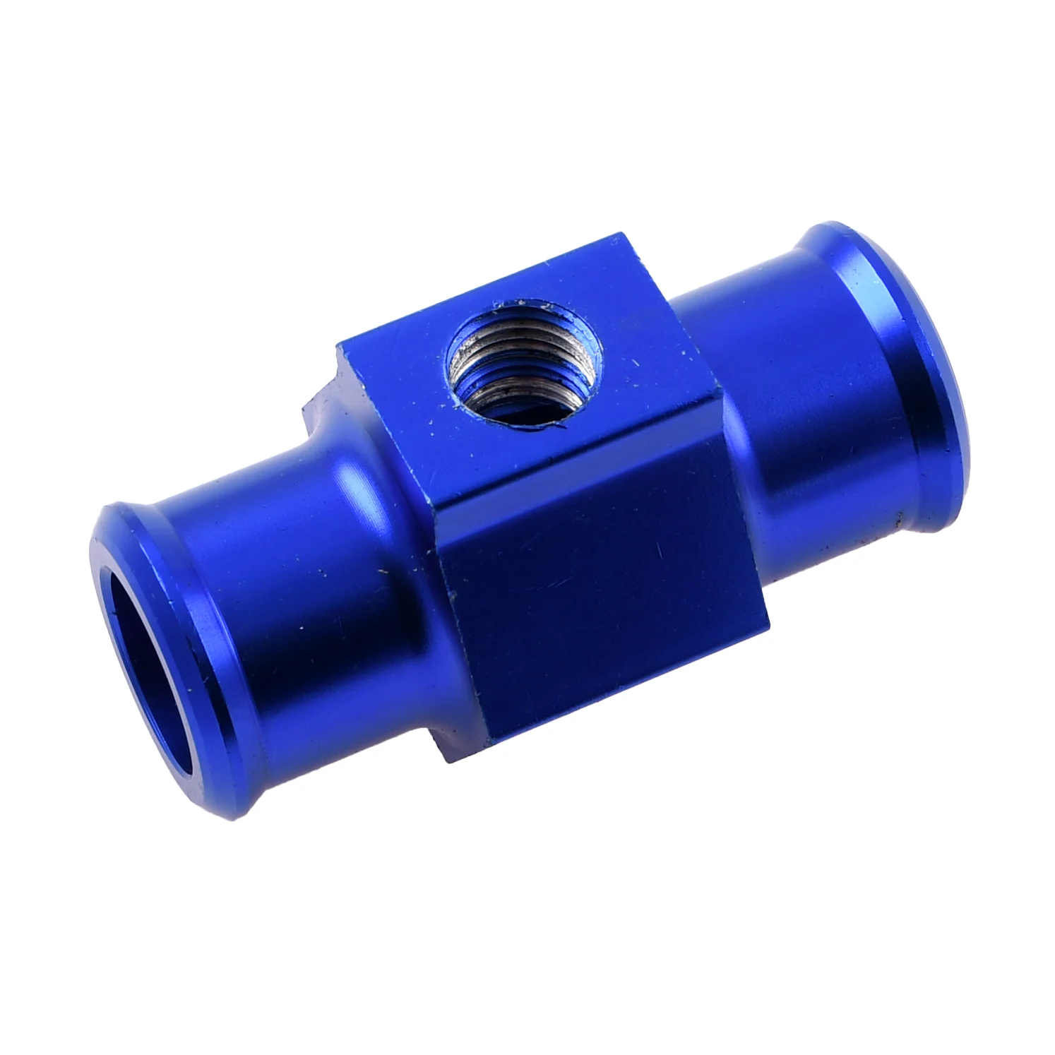 Adapter czujnika temperatury 1/8" 18 mm aluminium CNC niebieski — ujęcie 2