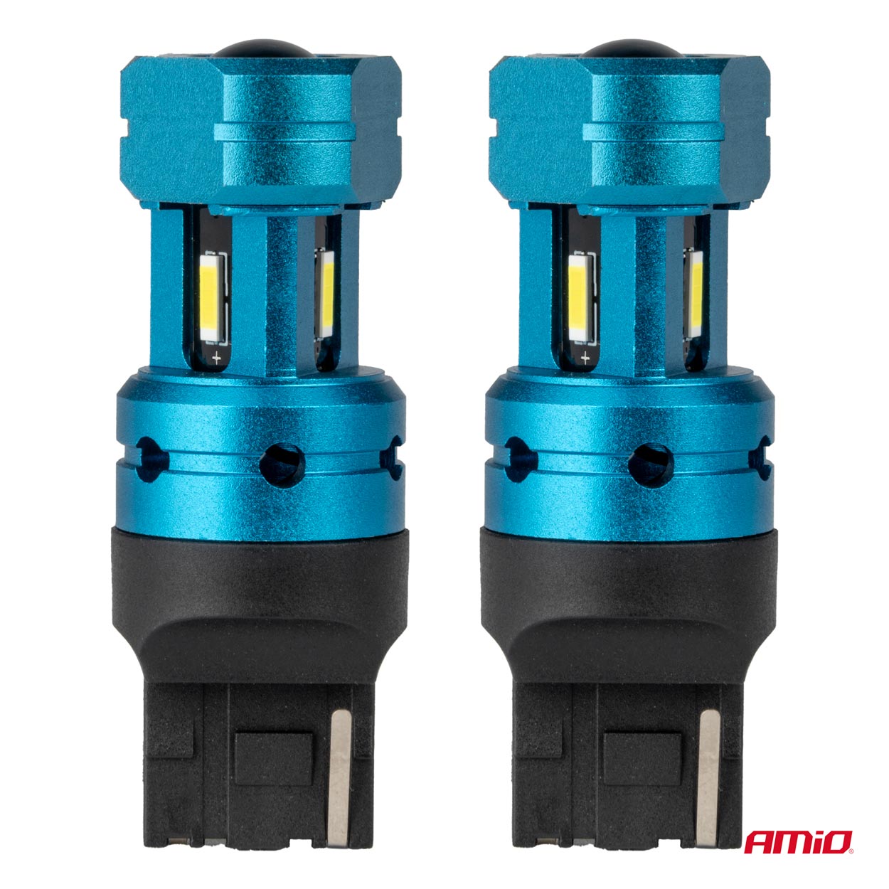 Żarówki LED CANBUS T20 7440 W21W 4SMD 1860 White 12 V 24 V — ujęcie 2