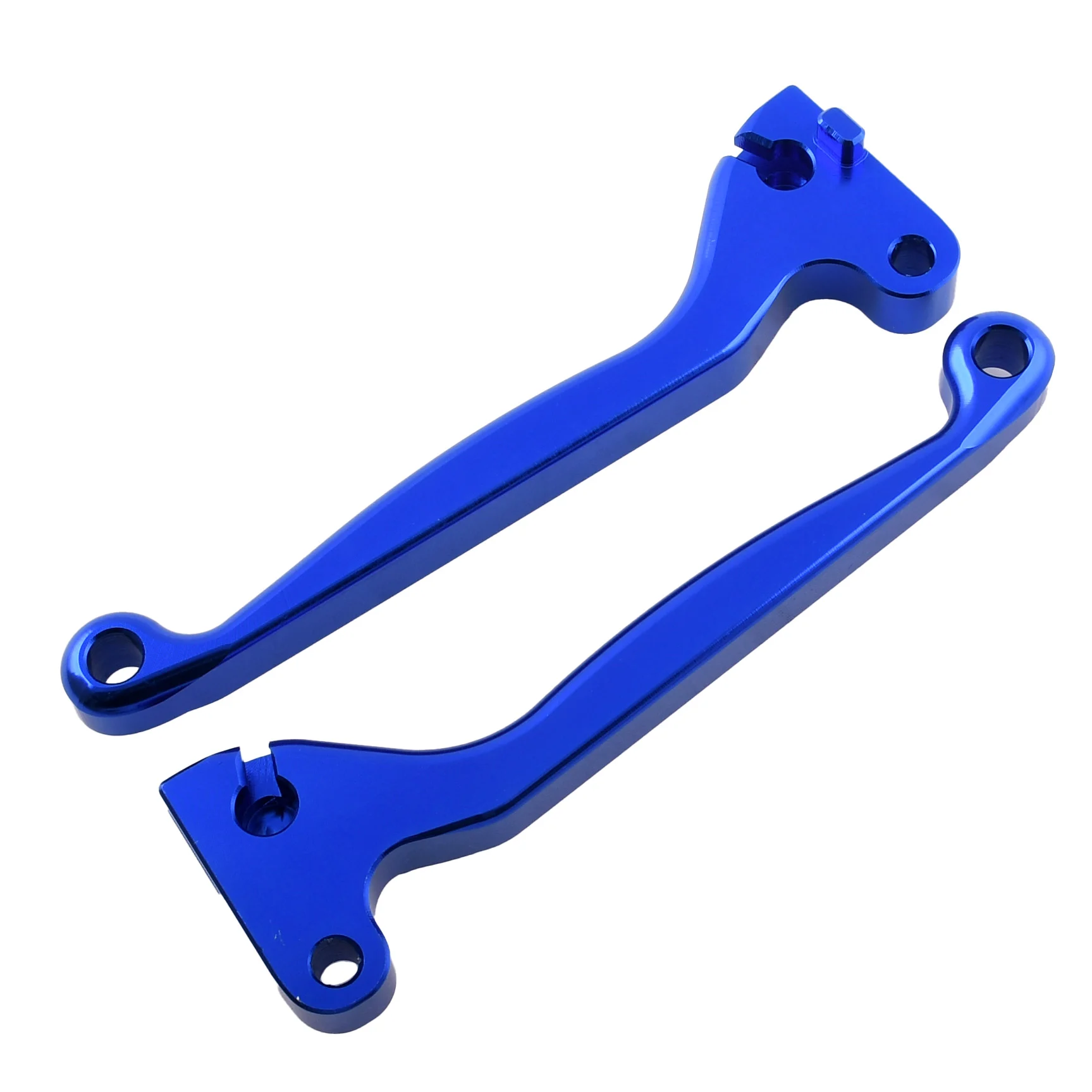 Dźwignia hamulca i sprzęgła Simson kute aluminium CNC niebieskie kpl. DPR Performance — ujęcie 2