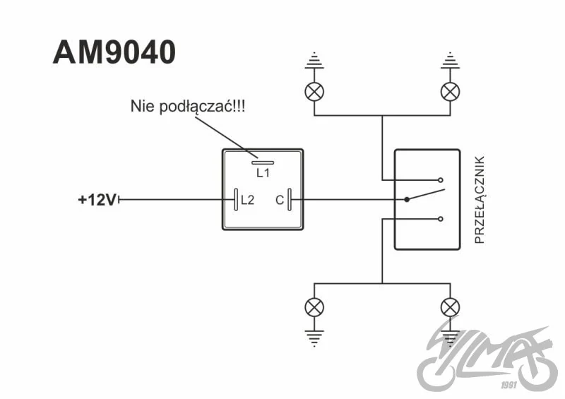 Przerywacz kierunkowskazów 12 V 2 × 21 W ducati — ujęcie 3