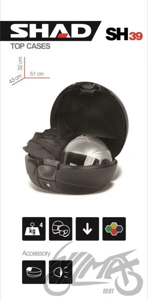 Kufer SHAD SH39 carbon — ujęcie 2