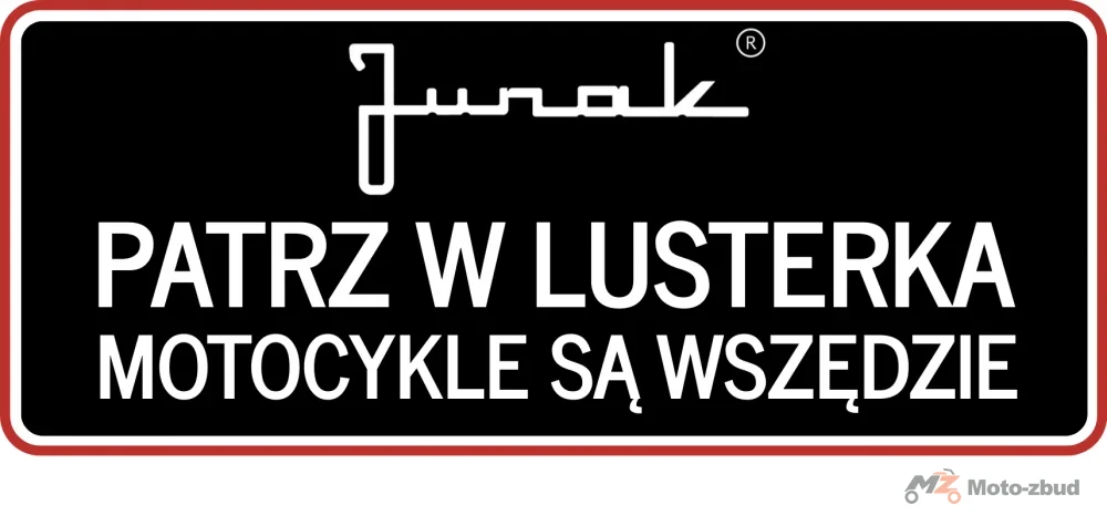 Naklejka patrz w lusterka Junak