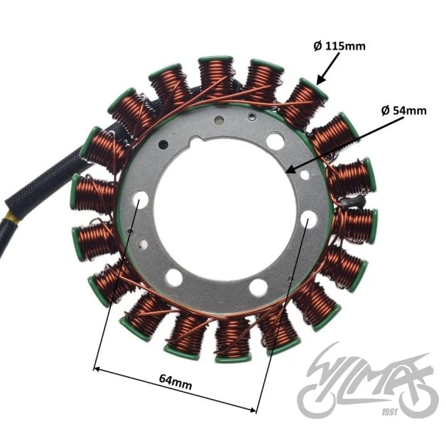 Stator 18 cewek do Suzuki VL1500 Intruder — 1998–2004 — ujęcie 2