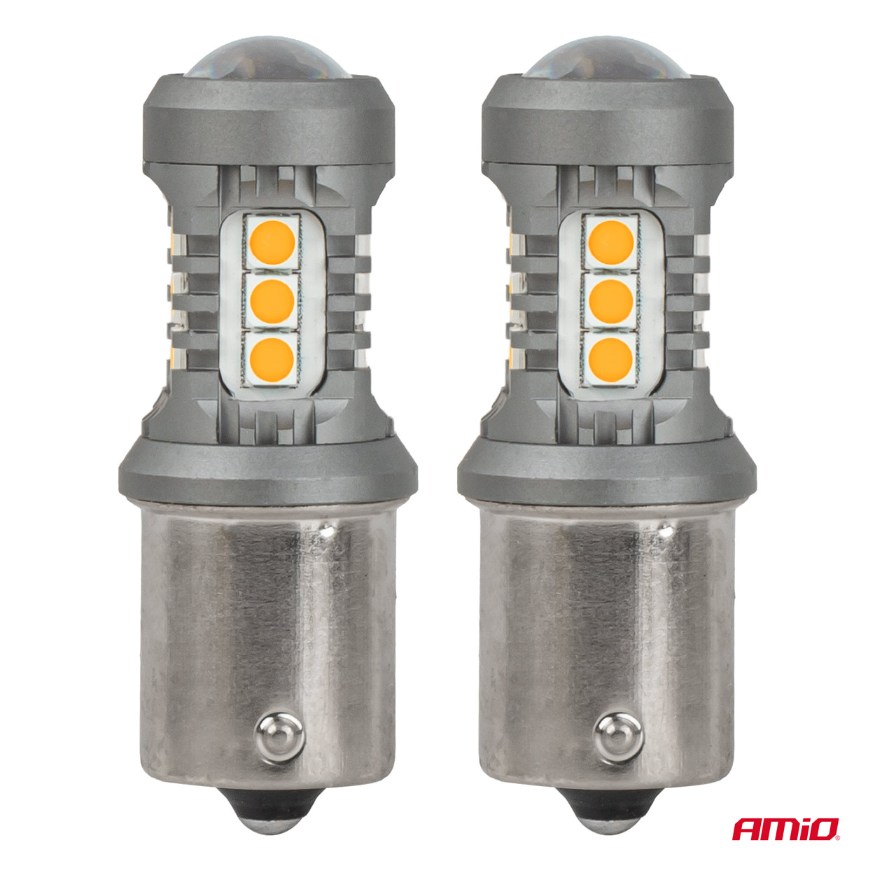 Żarówki LED STANDARD BAU15S PY21W 2x1860SMD 3030 15SMD pomarańczowe 12 V 24 V — ujęcie 2