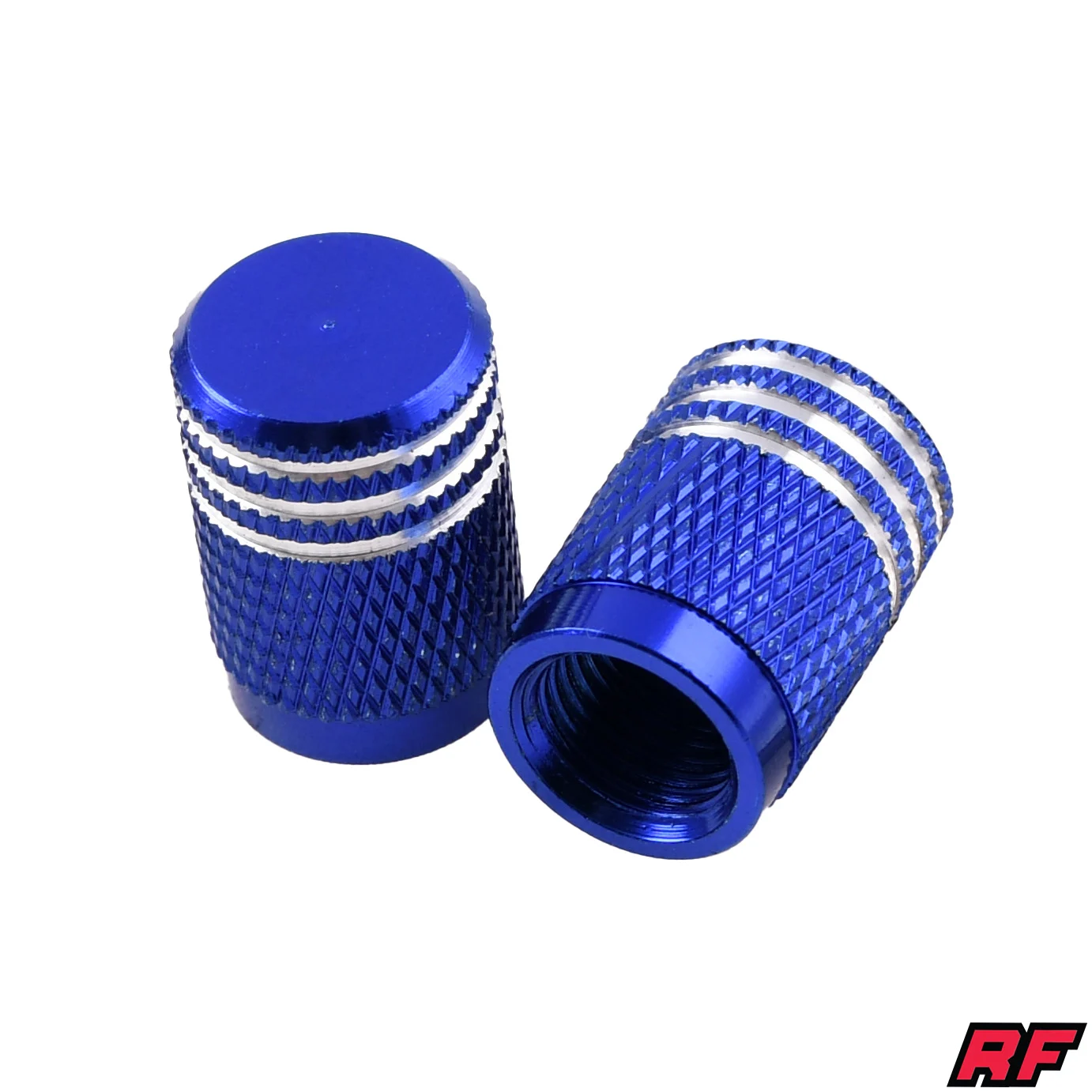 Nakrętka wentyla Racing Force roller V2 niebieska 2szt — ujęcie 1