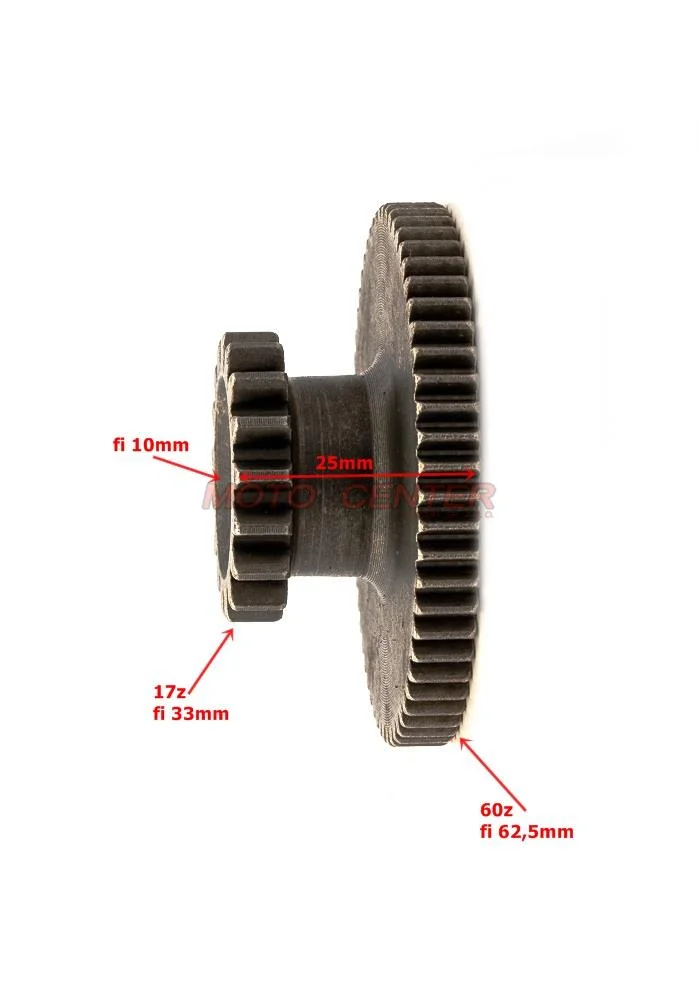 Zębatka rozrusznika 200 cm³ Quad ATV 4T 17/60Z — ujęcie 2