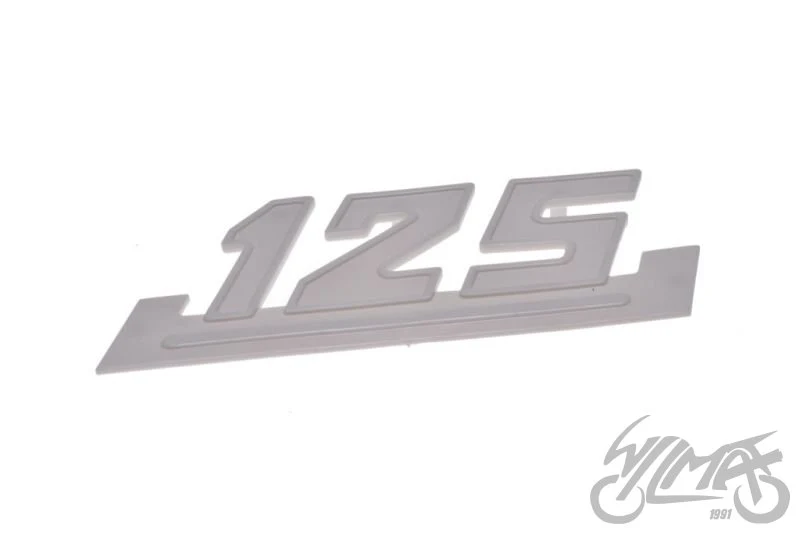 Znaczek boczka do WSK 125, biały, 103 × 43 mm — WS5528 — ujęcie 3