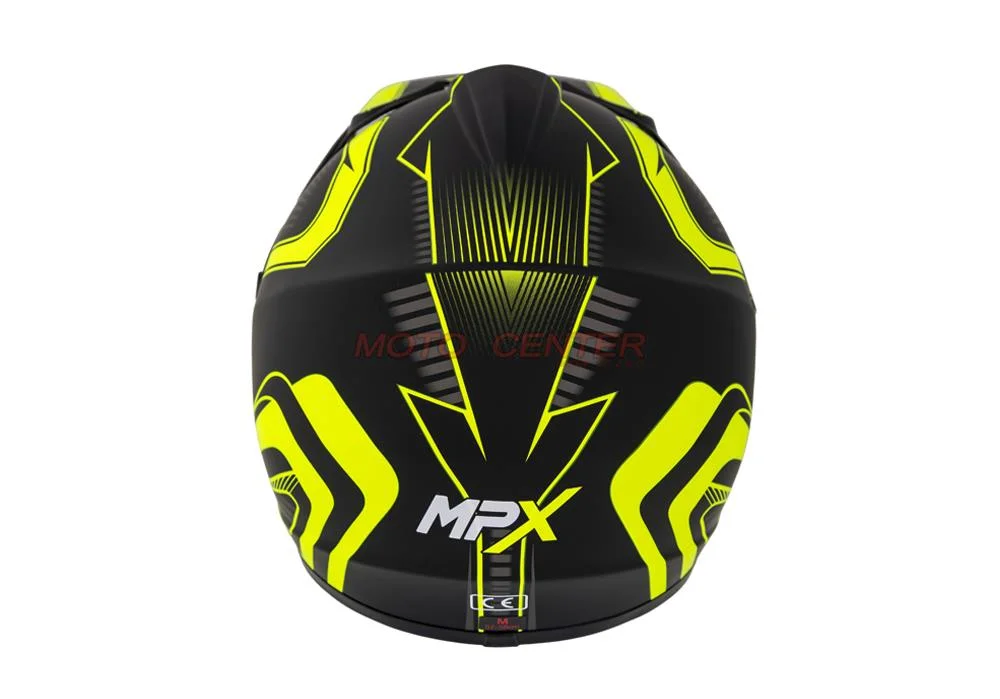 Kask crossowy MPX Dziecięcy WL-801A czarny mat/żółty M — ujęcie 4