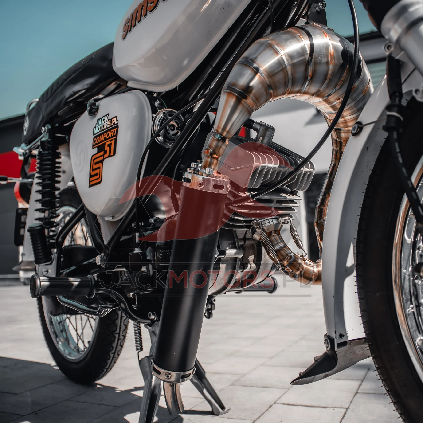 Tłumik Platek Racing Simson S60-85 cm³ cross racing JMP · carbon Evo (VM7445) — ujęcie 5
