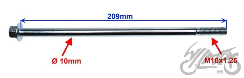 Oś zawieszenia silnika M10 × 210 4T — ujęcie 2