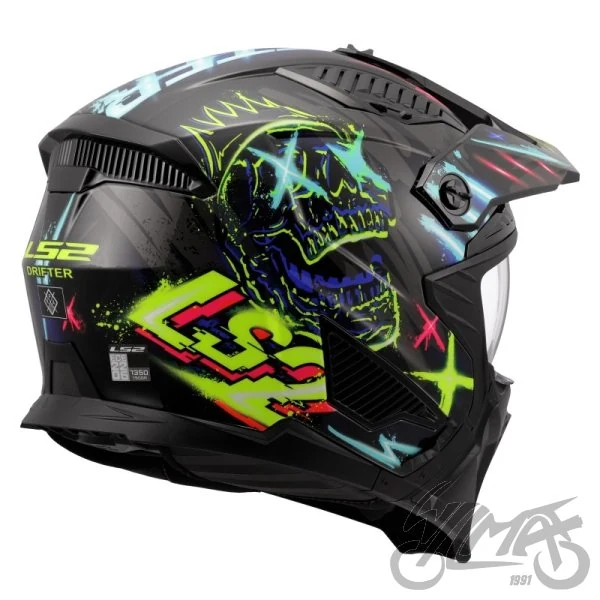 Kask LS2 OF606 Drifter rayz Black Blue-06 — rozmiar L — ujęcie 5