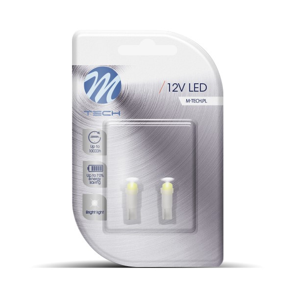 Żarówka LED T5 1-SMD 5050 biała, 2 szt. M-Tech LB053W — ujęcie 5