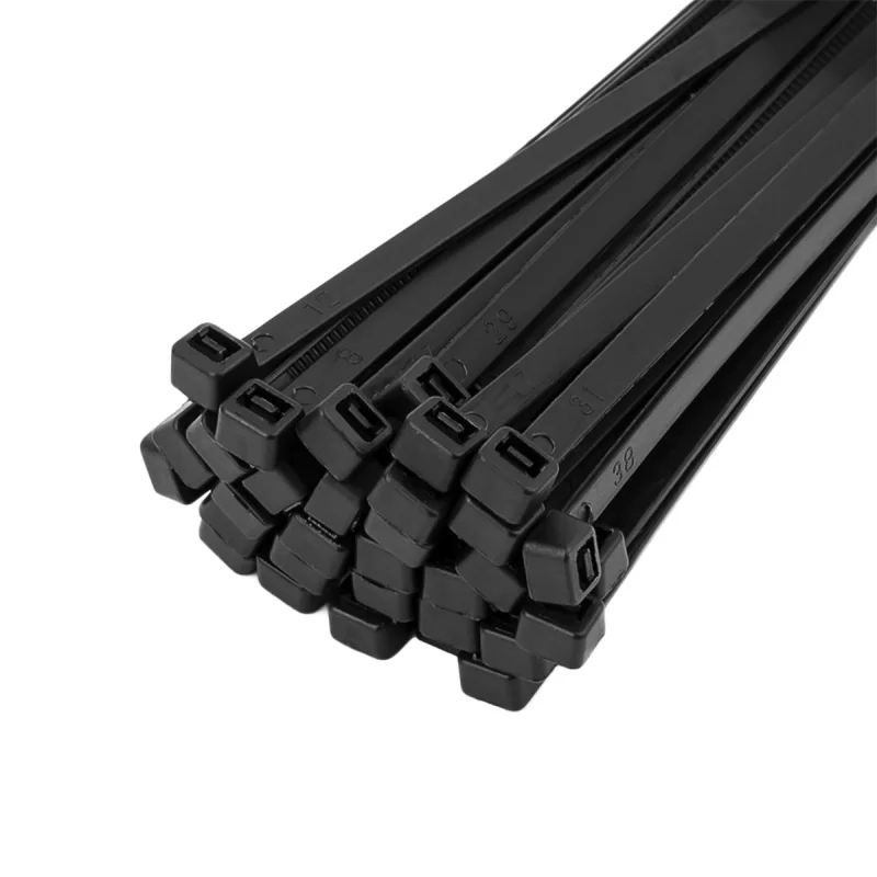 Opaska kablowa zaciskowa trytytka nylonowa czarna 4х350mm 100szt Polax — ujęcie 2