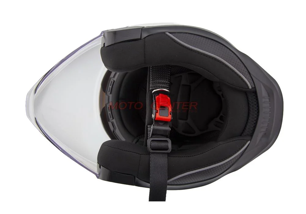Kask motocyklowy otwarty z blendą BLEXX OF-835 biały mat XL Homologacja ECE R22.06 — ujęcie 6