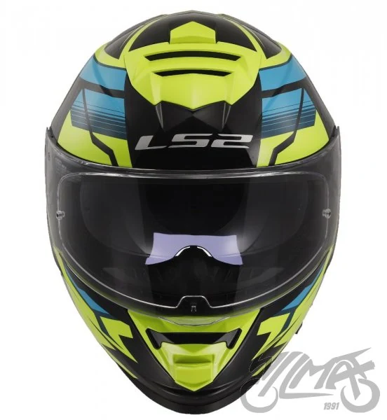 Kask LS2 FF800 Storm II Tracker Bl. H-V Yel — rozmiar L — ujęcie 3