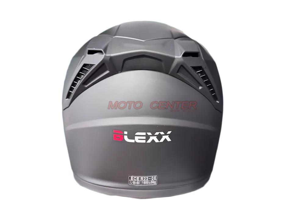 Kask crossowy BLEXX MX318 z szybą i blendą czarny mat 2XL — ujęcie 2