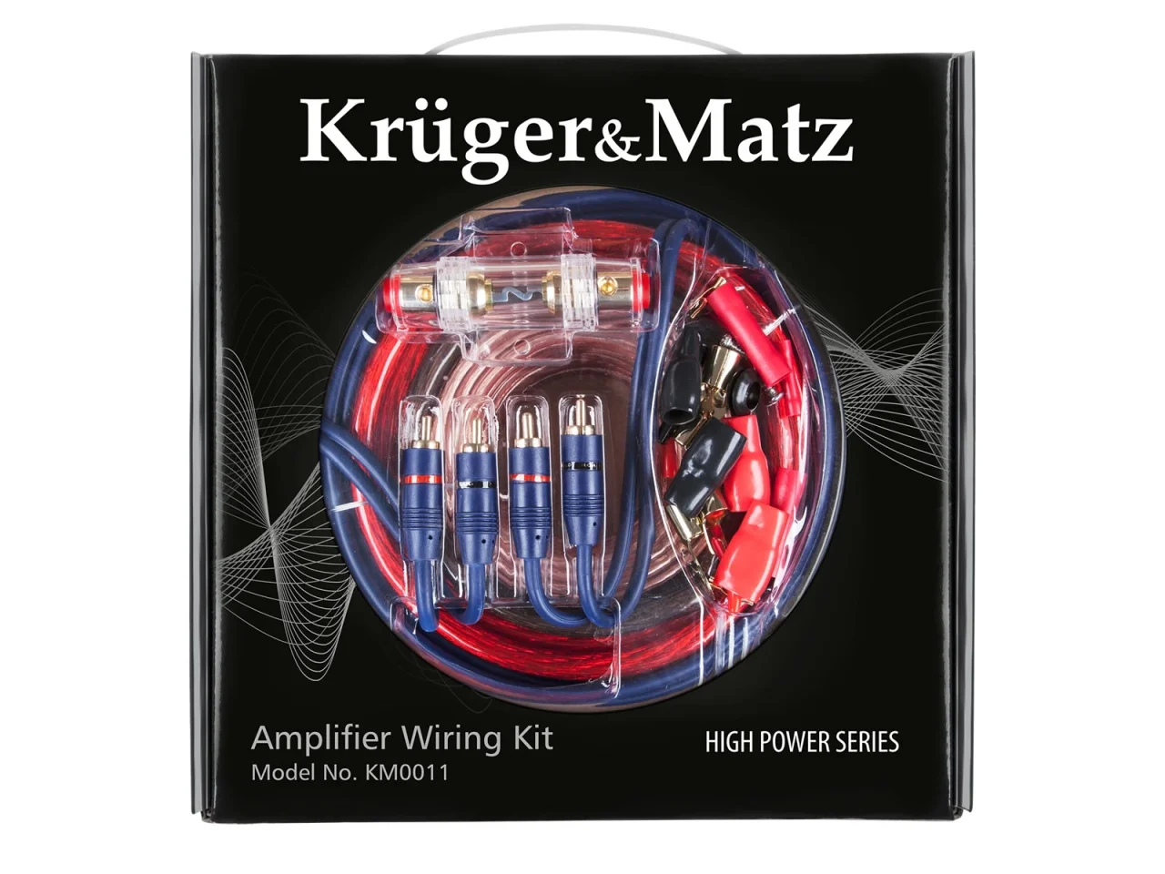 Zestaw kabli do montażu wzmacniaczy / car audio Kruger&Matz