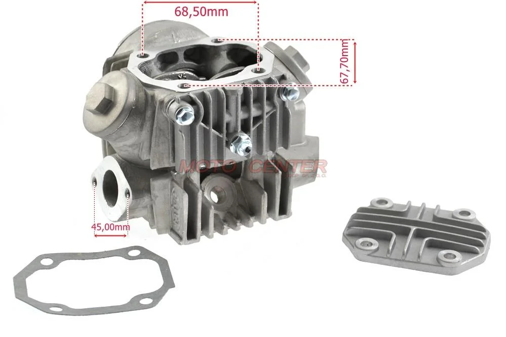 Głowica 4T 80 cm³, motorower Cross Quad ATV AC Zestaw (zawory, wałek rozrządu) — ujęcie 2
