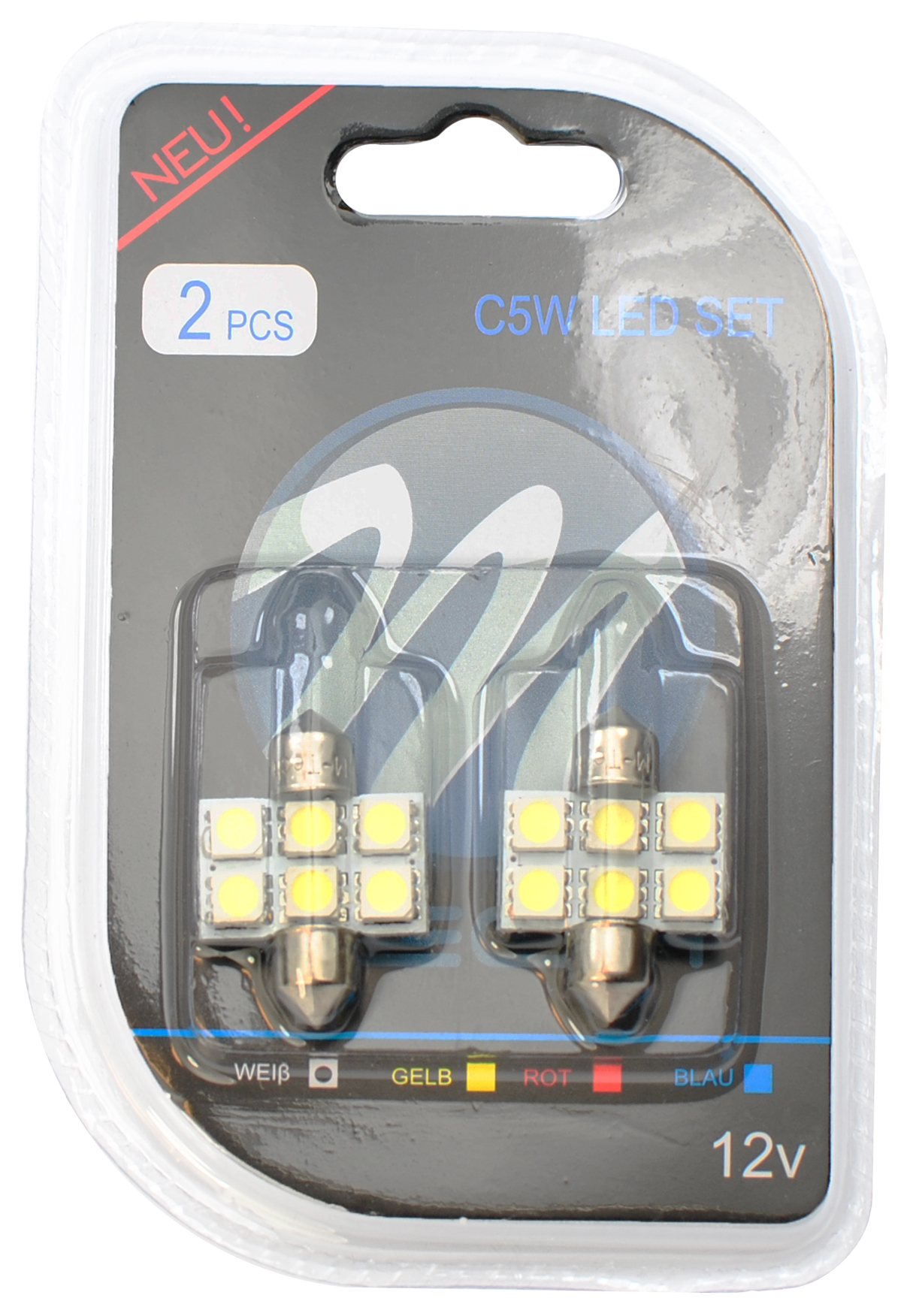 Żarówka LED C5W 31 mm 6-SMD 5050 biała/2S M-Tech LB027W — ujęcie 2