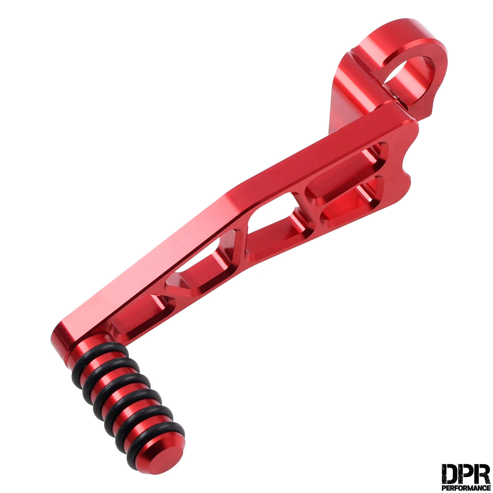 Dźwignia zmiany biegów Simson S51 czerwona aluminium CNC racing DPR Performance — ujęcie 1