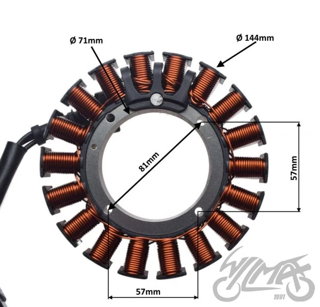 Stator 18 cewek do Harley-Davidson — 30017-07 — ujęcie 2