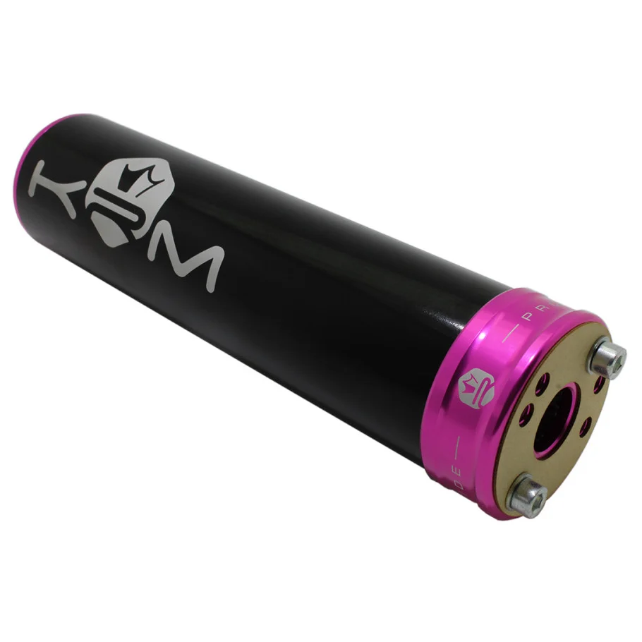 Końcówka wydechu KRM Pro Ride aluminium czarno różowa 90-110 cm³ — ujęcie 2