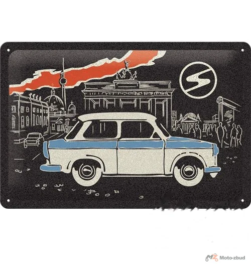 Tablica plakat 20 × 30 trabant berlin black 22330