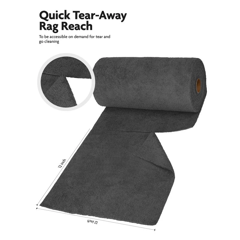 Ręcznik z mikrofibry FANTASTICLEAN 30x30cm 75szt 175g/m2 Ciemnoszary — ujęcie 8