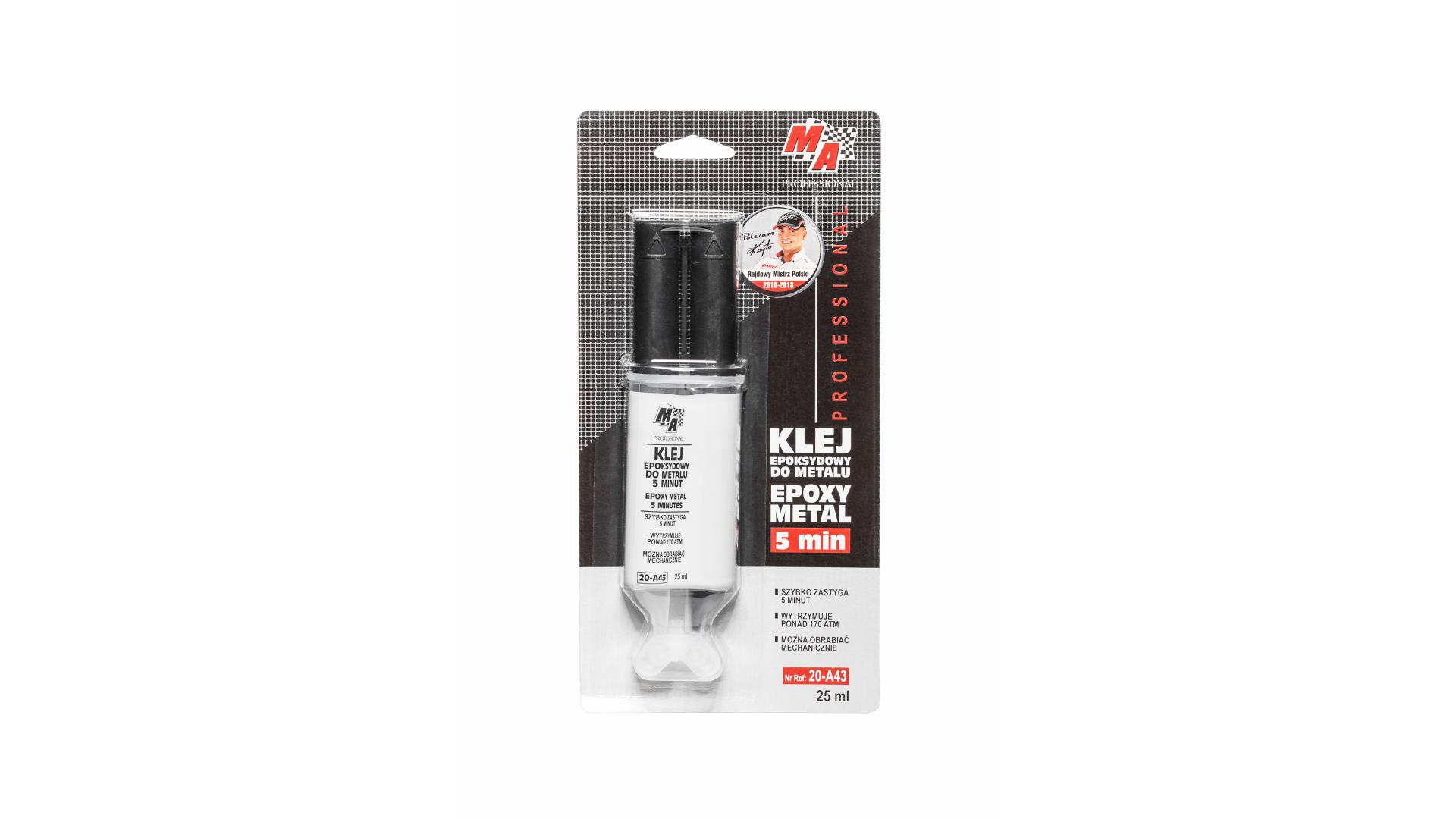 Klej Epoksydowy do Metalu 5 Minut - Strzykawka 25 ml