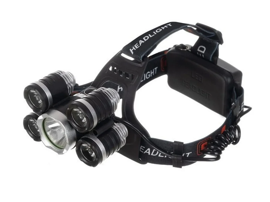 Lampa / Latarka czołowa LED ZOOM 5 x CREE LED T6 — ujęcie 9