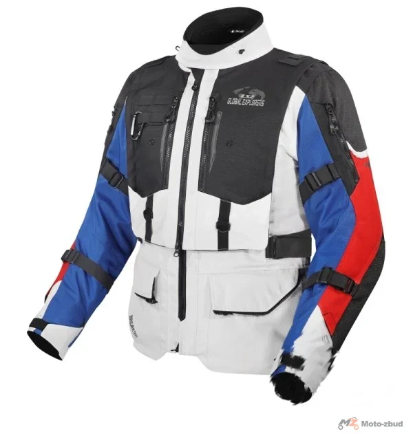 Kurtka LS2 Breakout męska grey Blue red XXL