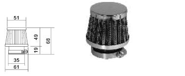 Filtr powietrza stożkowy 35 mm RMS 10 060 1010 — ujęcie 2