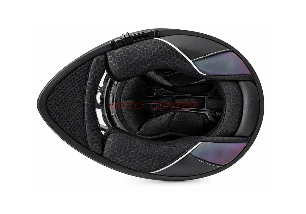 Kask crossowy BLEXX MX318 z szybą i blendą czarny mat/czerwony 2XL — ujęcie 4