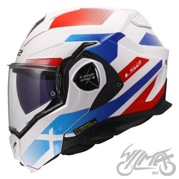 Kask szczękowy LS2 FF901 Advant X Nova White Blue Red — M — ujęcie 2
