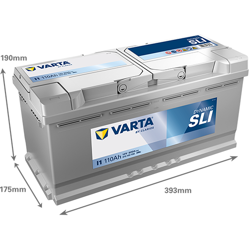 Akumulator 110 Ah 920A 393×175×190/P+ Varta 610402092K262 — ujęcie 2