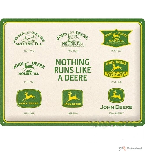 Plakat 30X40 John Deere 150 years logo evo 23383
