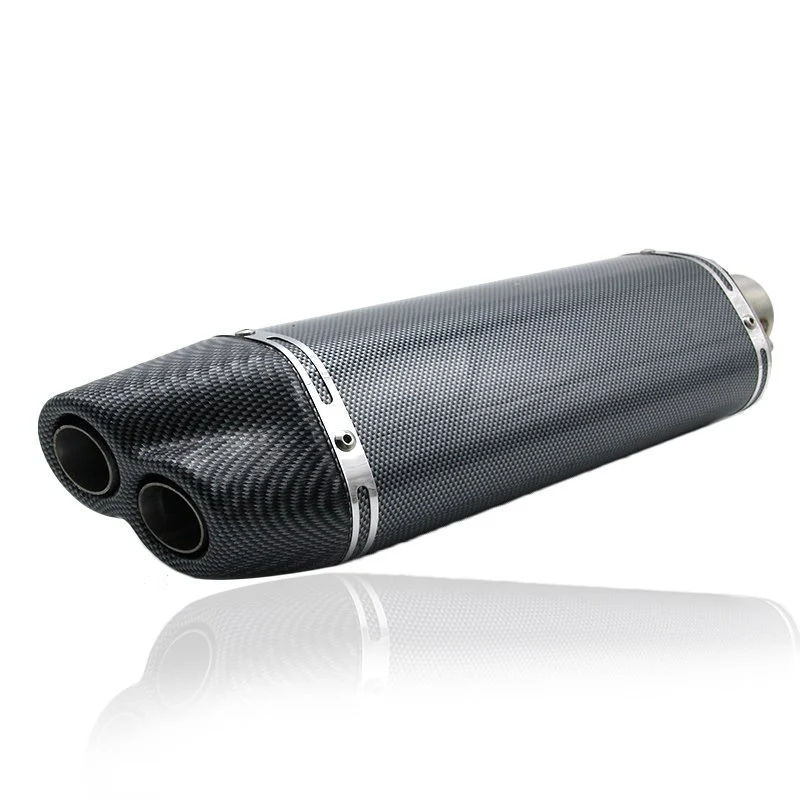 Końcówka wydechu Akrap double Replika long carbon kpl. — ujęcie 3