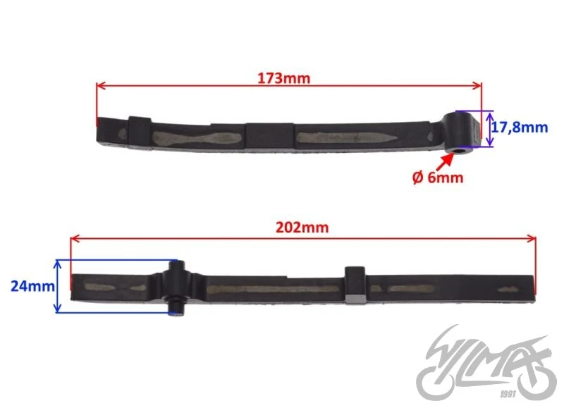Prowadnica łańcucha rozrządu 1 do Zipp VZ-2 — ujęcie 2