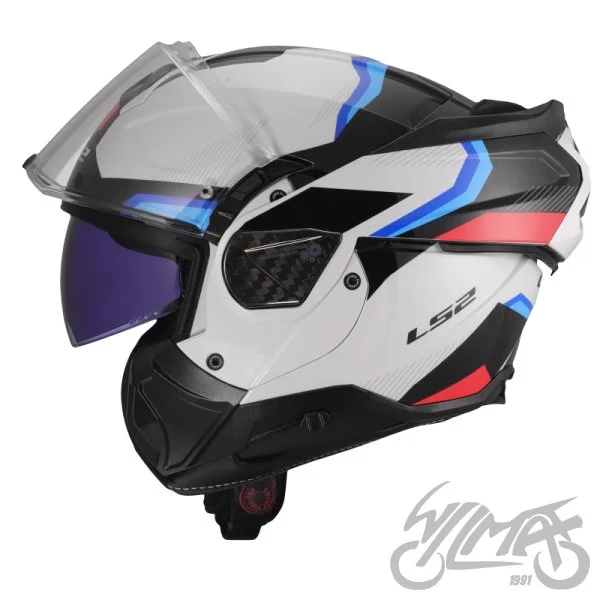 Kask LS2 FF910 advant II triple white blue red S — ujęcie 3