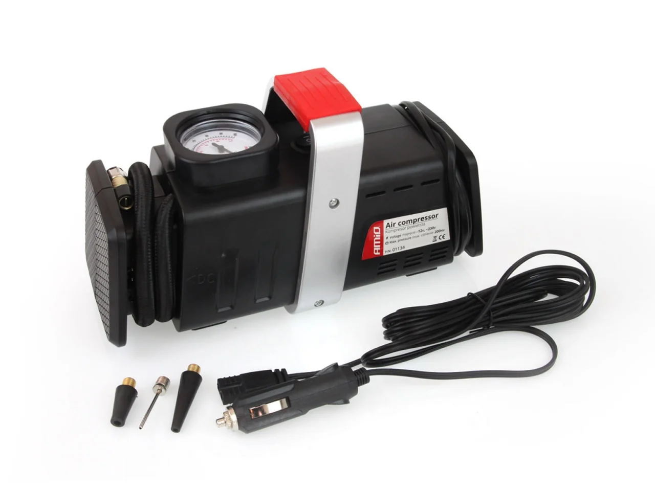 Kompresor samochodowy 12V/230V AMIO Acomp-02