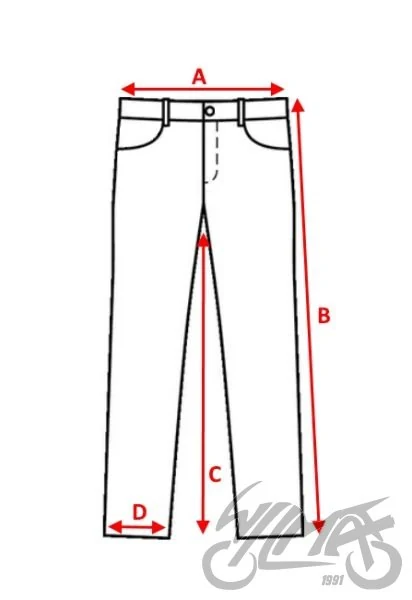 Spodnie motocyklowe Leoshi jeansy — Jeans Blue — rozmiar 32 — ujęcie 4