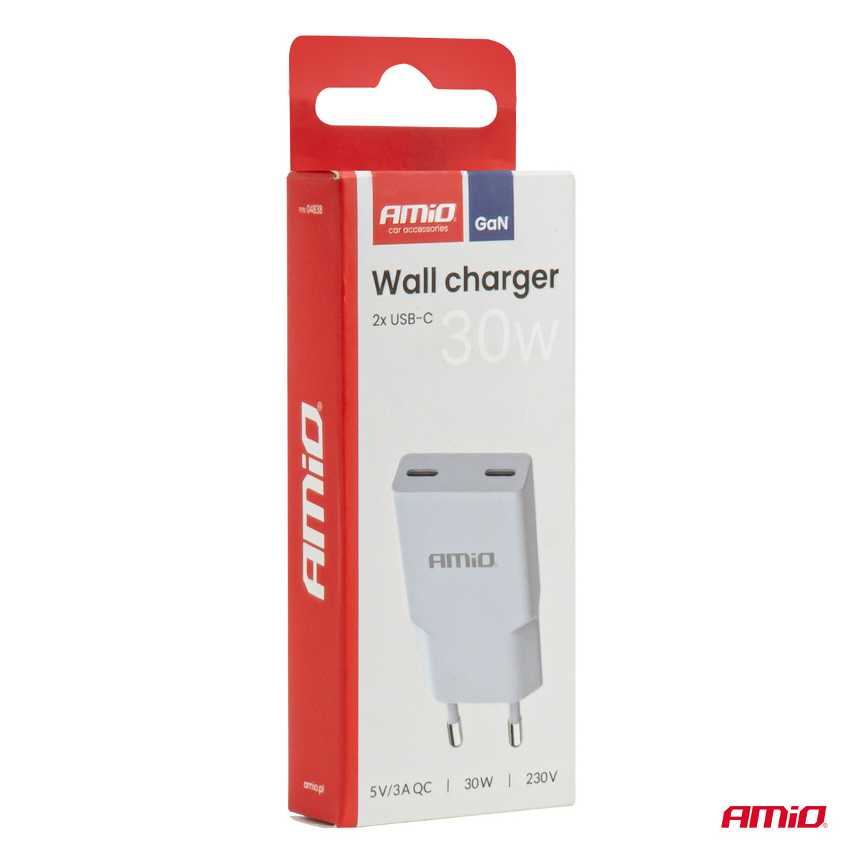 Ładowarka sieciowa 230 V 30 W GaN 2xUSB-C — ujęcie 5