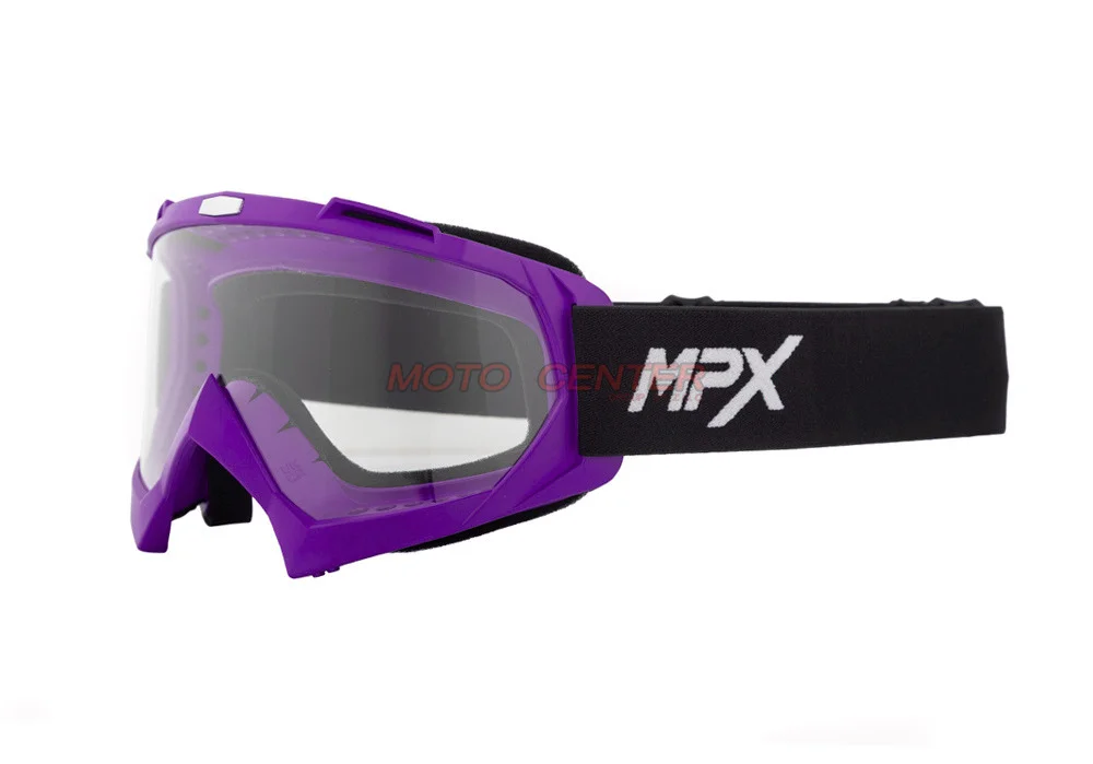 Gogle crossowe MPX YH-16 fioletowe matowe/szybka przezroczysta — ujęcie 1