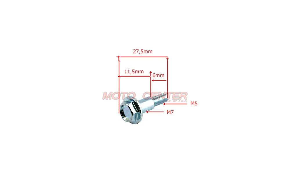 Śruba M5 × 27,5 gwint 0,8 Kawasaki OEM — ujęcie 2